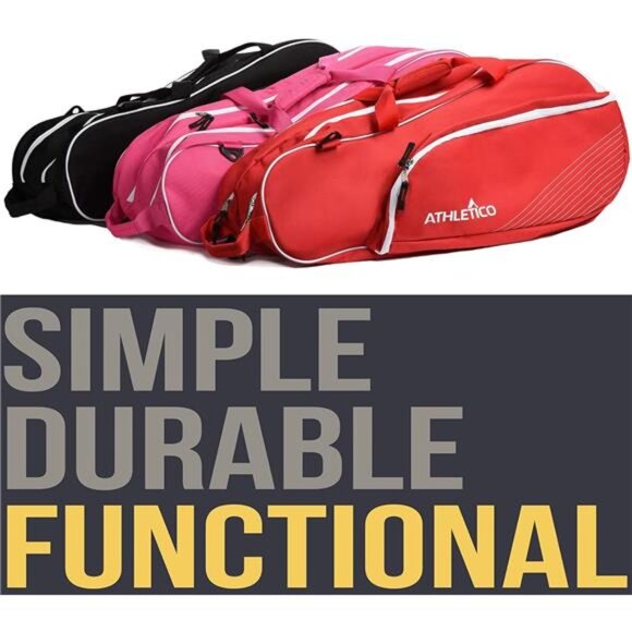 6 Racquet Tennis Bag | Padded to Protect Rackets & Lightweight | Professional - Picture 5 of 7